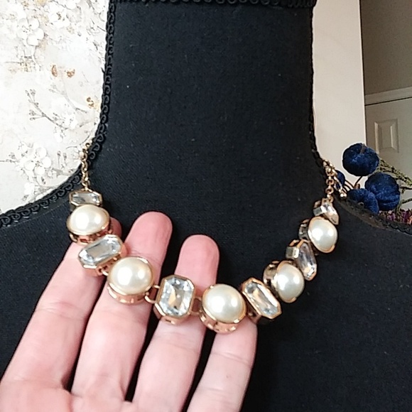 Gold Embellished Cocktail Necklace - Picture 8 of 17